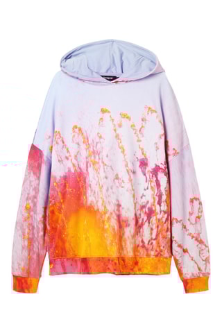 Oversized Sweater met Capuchon - Oranje