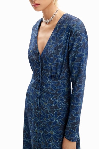 Blouse-jurk - Blauw