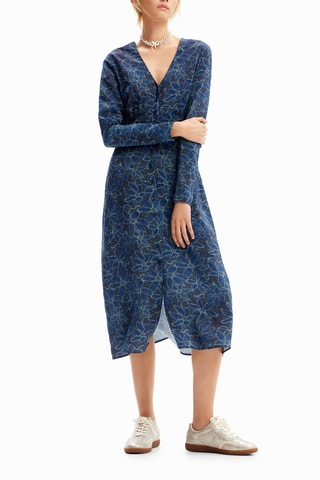 Blouse-jurk - Blauw