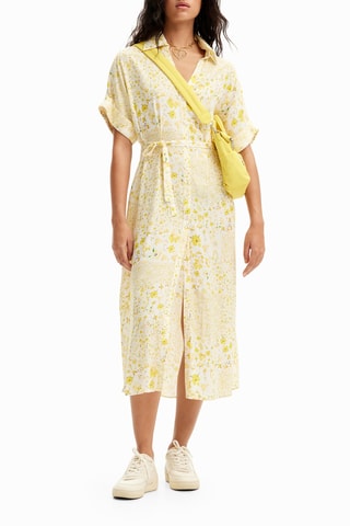 Blouse-jurk - Geel