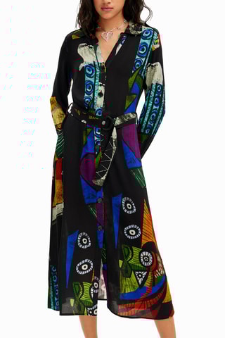 Blouse-jurk - Zwart