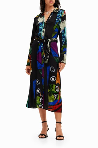 Blouse-jurk - Zwart