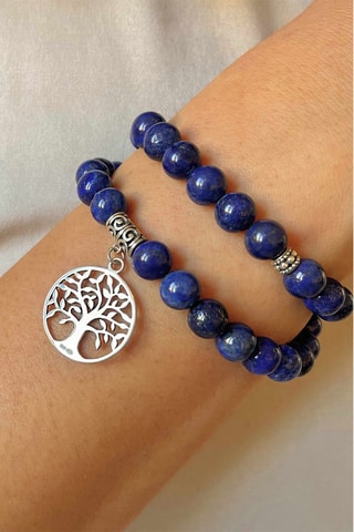 Armband  Zilver en Lapis Lazuli