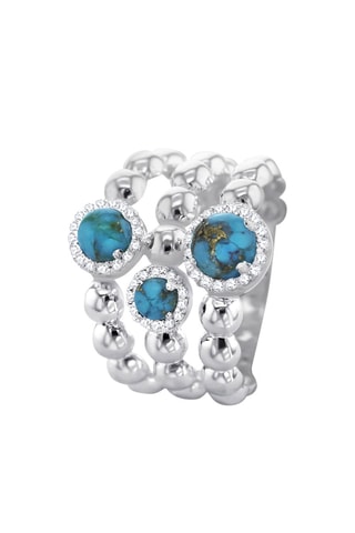 Ring Zilver en Turkoois