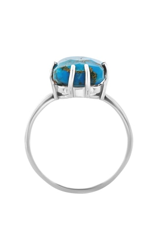Ring Zilver en Turkoois