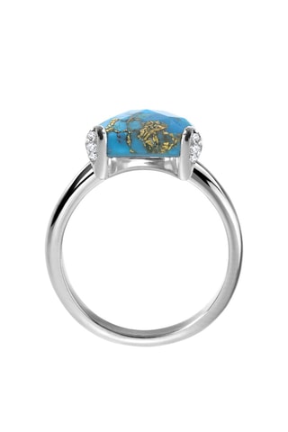 Ring Zilver en Turkoois