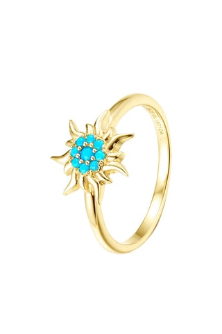Bague 
Argent plaqué or jaune