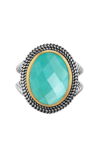 Ring 
  Zilver en Amazoniet