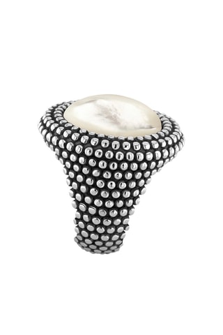 Ring Zilver en Parelmoer