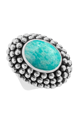 Ring Zilver en Amazoniet