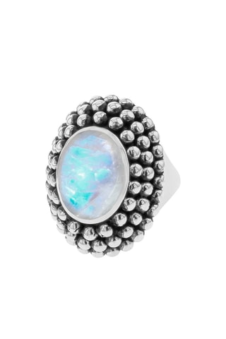 Ring Zilver en Maansteen