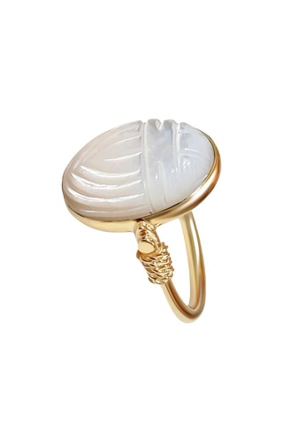 Ring 
  Zilver en Parelmoer