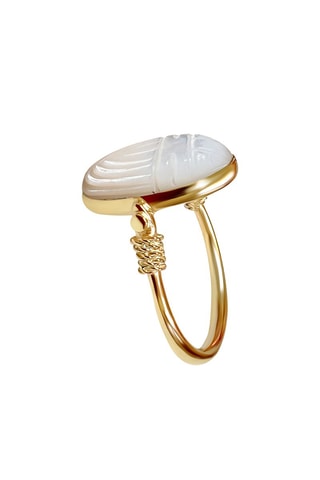 Ring 
  Zilver en Parelmoer