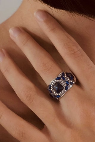 Ring  Zilver en Lapis Lazuli