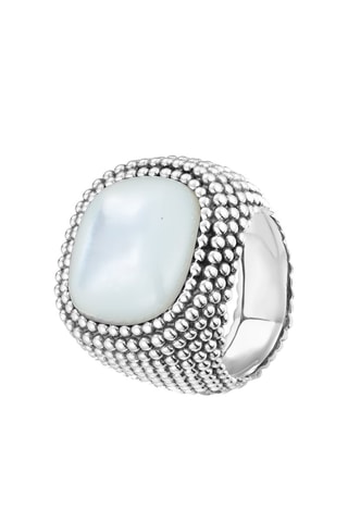 Ring Zilver en Parelmoer