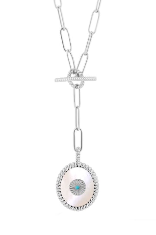 Ketting 
  Zilver en Parelmoer