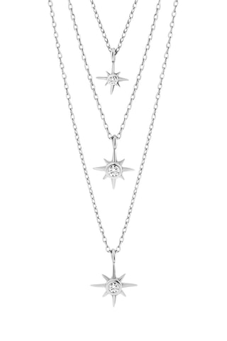 Ketting 
  Zilver en Zirkonia's