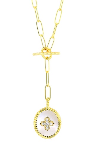 Ketting Zilver en Parelmoer