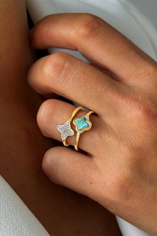 Ring - Zilver Doublé Geelgoud