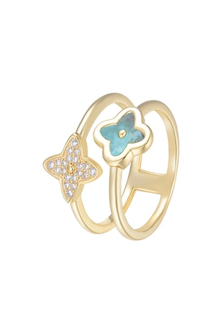 Ring - Zilver Doublé Geelgoud