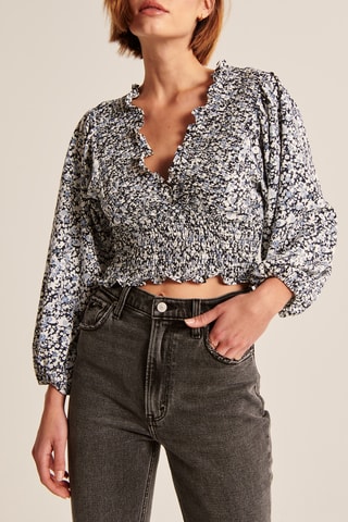 Crop top - Bleu-gris