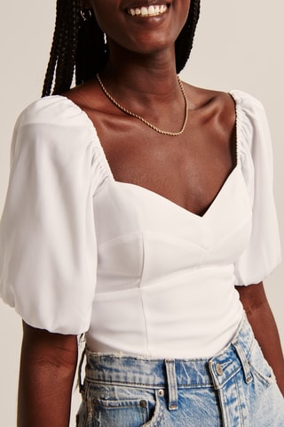 Crop top - Blanc
