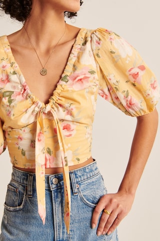 Crop top - Jaune