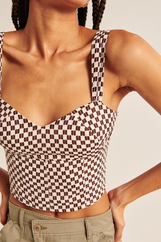 Crop top - Marron