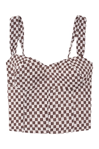Crop top - Marron