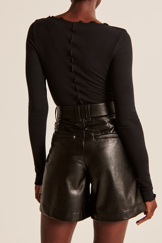 Short taille haute - Noir