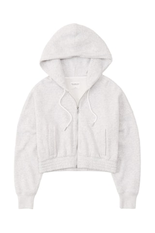 Sweat court - Gris clair chiné