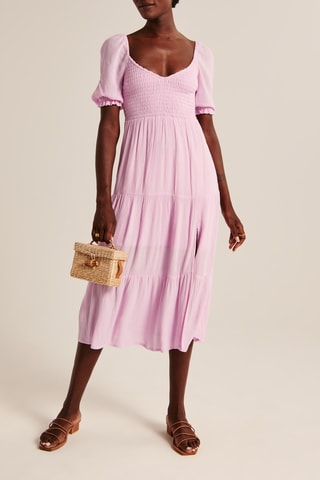 Robe midi - Rose