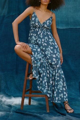Robe longue - Bleu