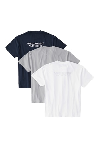 3 t-shirts - Blanc et gris foncé