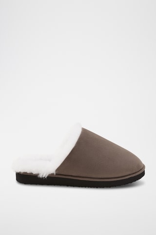 Pantoufles fourrées - Marron