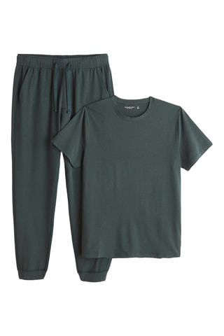 T-shirt et jogging - Vert foncé