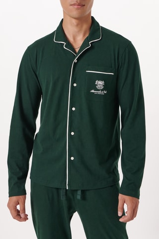 Chemise de pyjama - Vert foncé