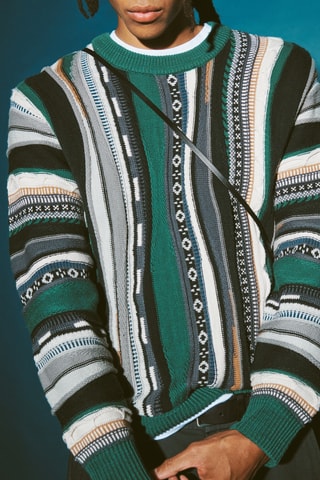 Pull - Vert et noir