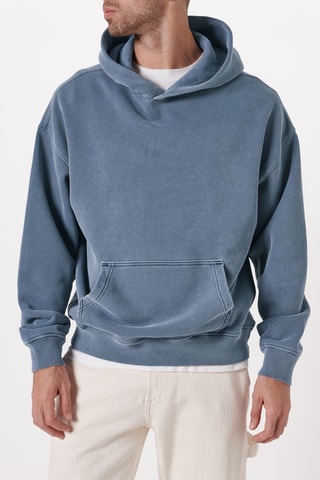Sweat polaire à capuche - Bleu foncé