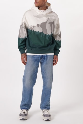 Sweat polaire à capuche - Vert foncé
