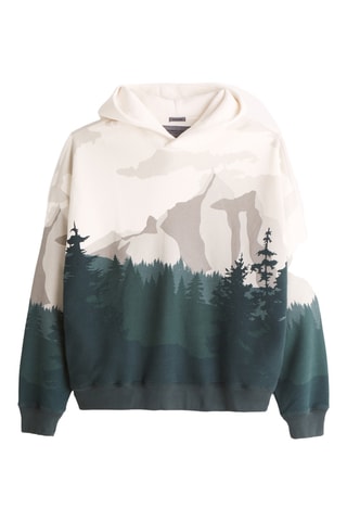 Sweat polaire à capuche - Vert foncé