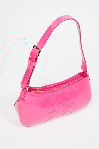 Sac porté épaule verni - Fuchsia