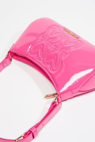 Sac porté épaule verni - Fuchsia