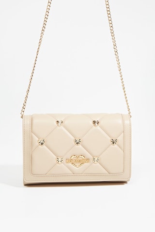 Sac bandoulière verni - Beige
