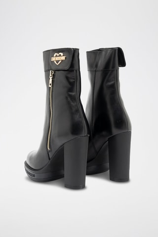 Bottines en cuir - Noir