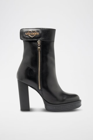 Bottines en cuir - Noir