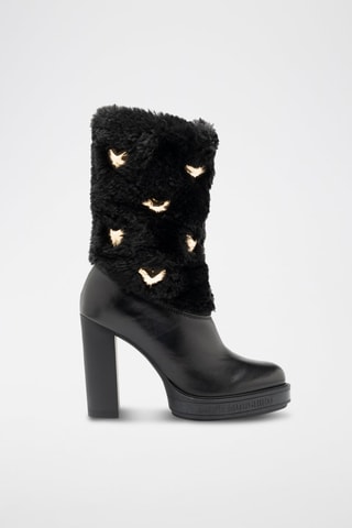 Bottines en cuir - Noir