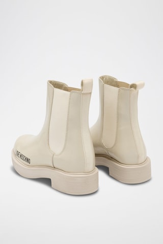 Bottines Chelsea en cuir - Beige