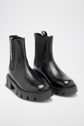 Bottines Chelsea en cuir - Noir