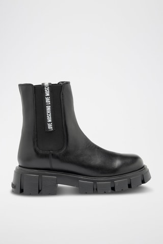 Bottines Chelsea en cuir - Noir